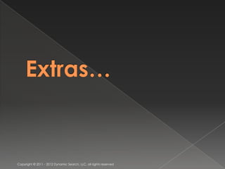 Copyright © 2011 - 2012 Dynamic Search, LLC, all rights reserved
 