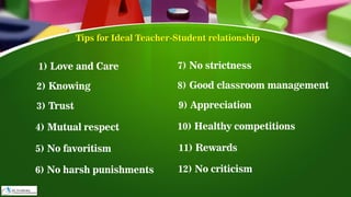 Dynamics for teacher student relationship | PDF