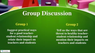 Dynamics for teacher student relationship | PDF