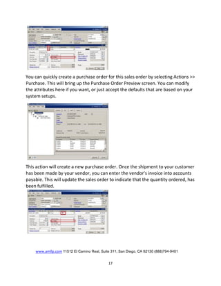 Dynamics gp insights to distribution - sales orders | PDF