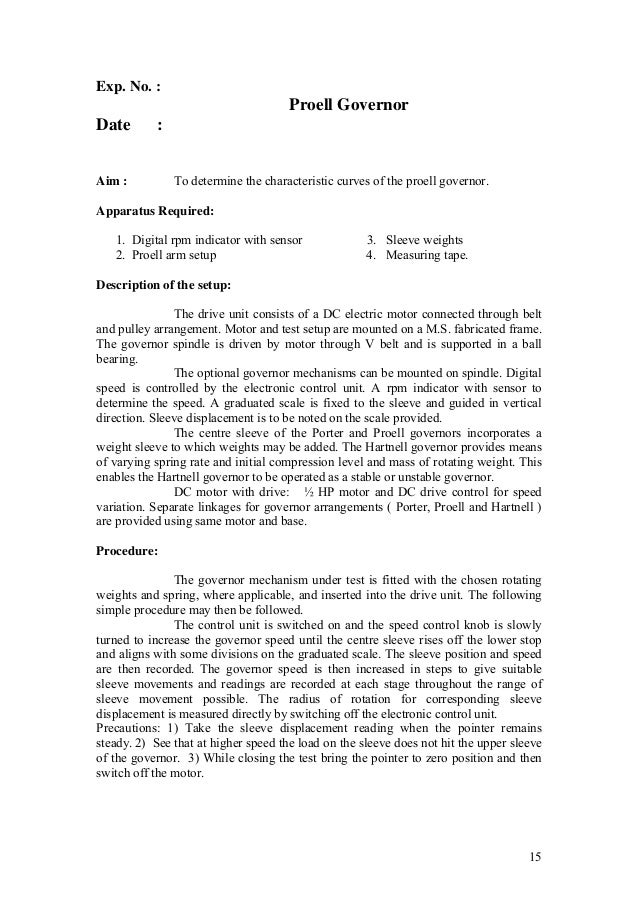 Dynamics Lab Manuals