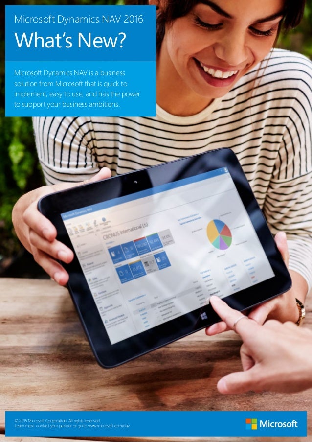 microsoft dynamics nav 2016 whats new brochure brochure microsoft