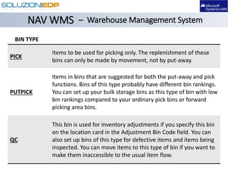 Dynamics NAV Warehouse Management System (WMS) | PPTX