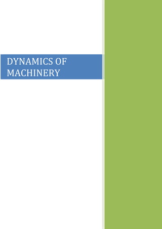 Dynamics of machinery(mgu) | PDF