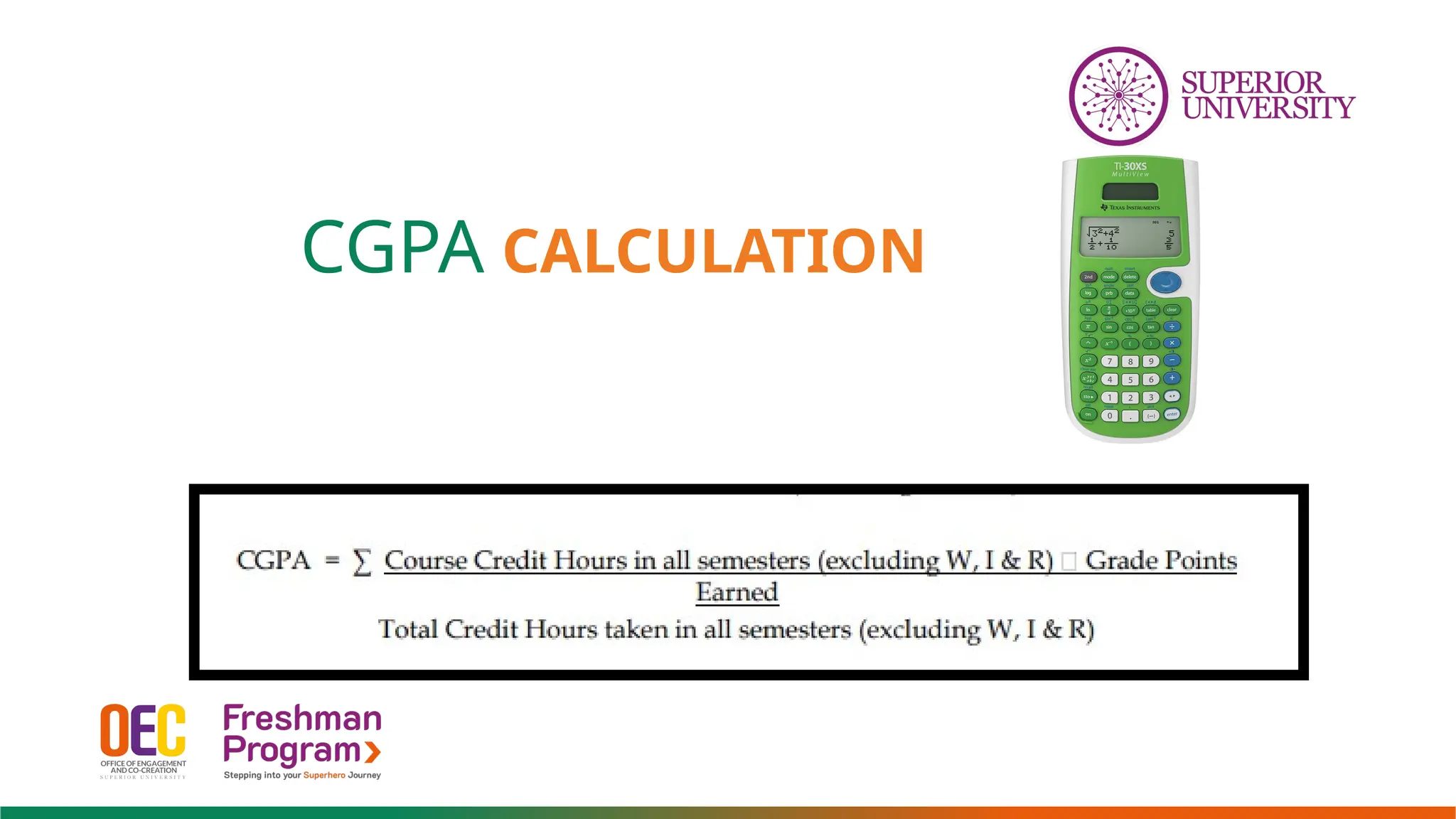 CGPA CALCULATION
 