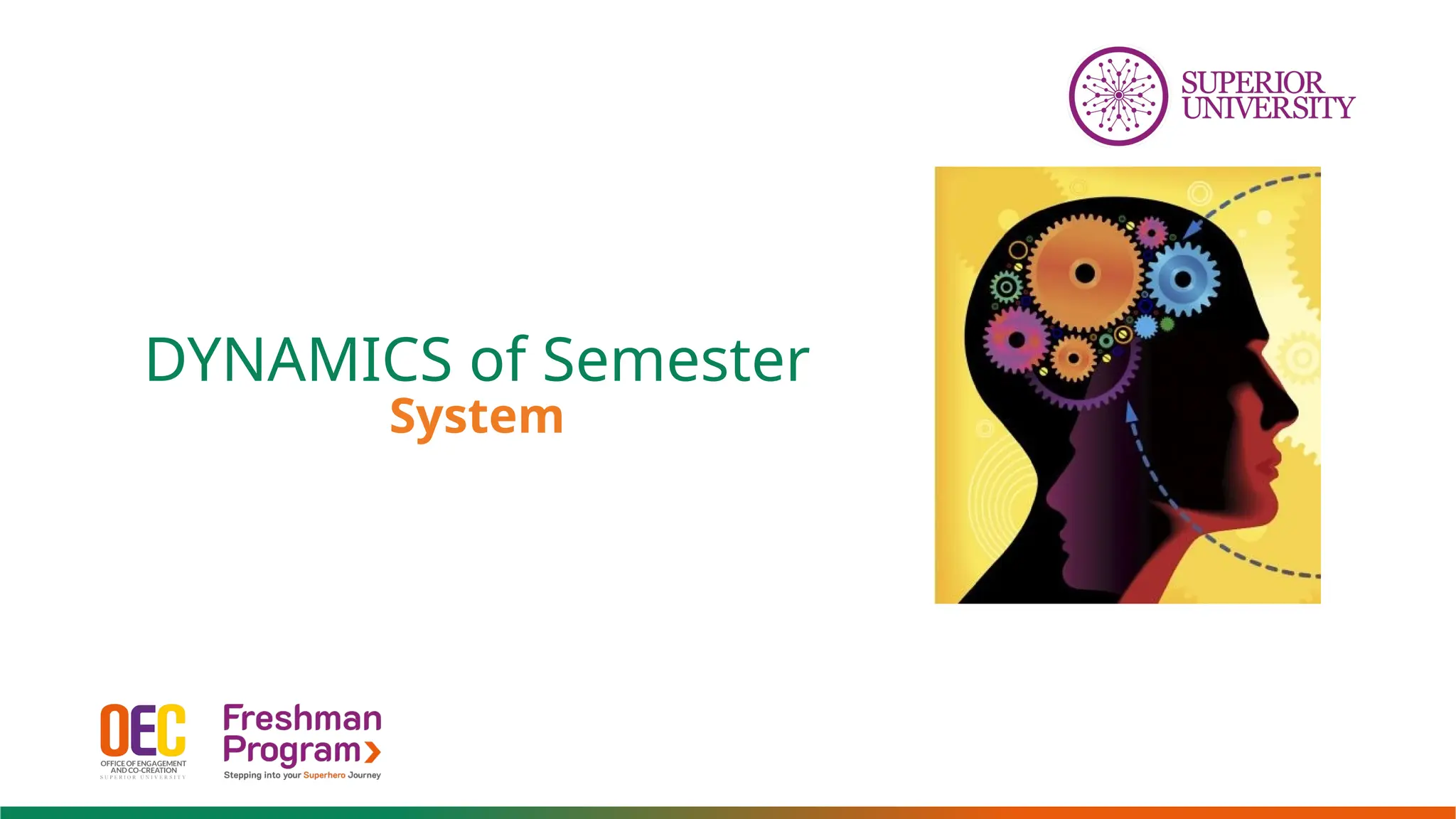 DYNAMICS of Semester
System
 