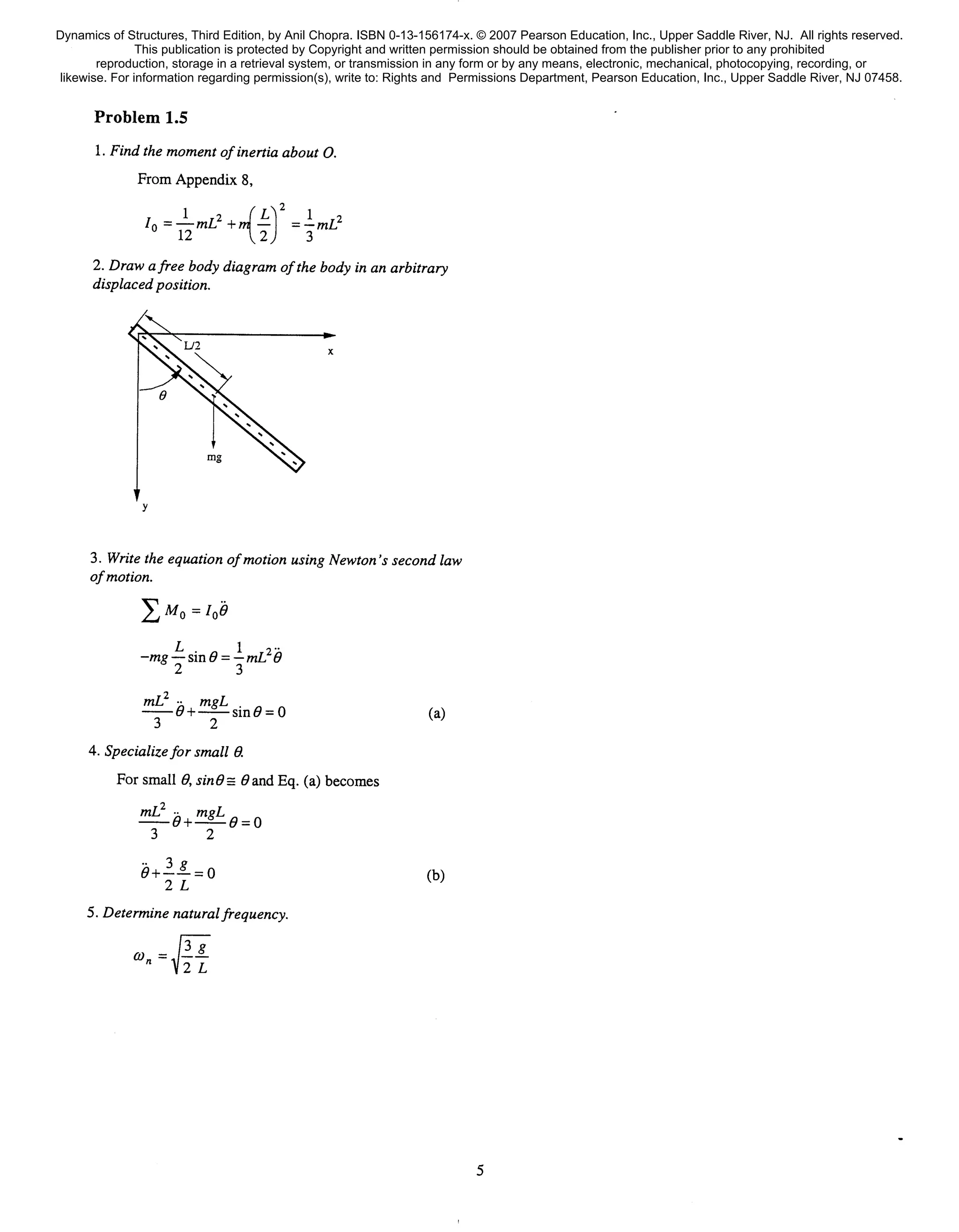 Dynamics of Structures - A K Chopra - Solutions Manual.pdf