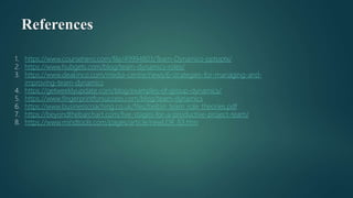 Dynamics of teamwork