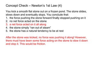Newton’s First Law
 