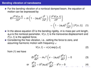 Dynamic stiffness and eigenvalues of nonlocal nano beams | PDF