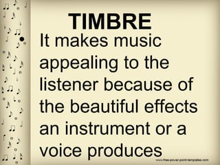 Pretty Timbre Dynamics, timbre, form | PPT