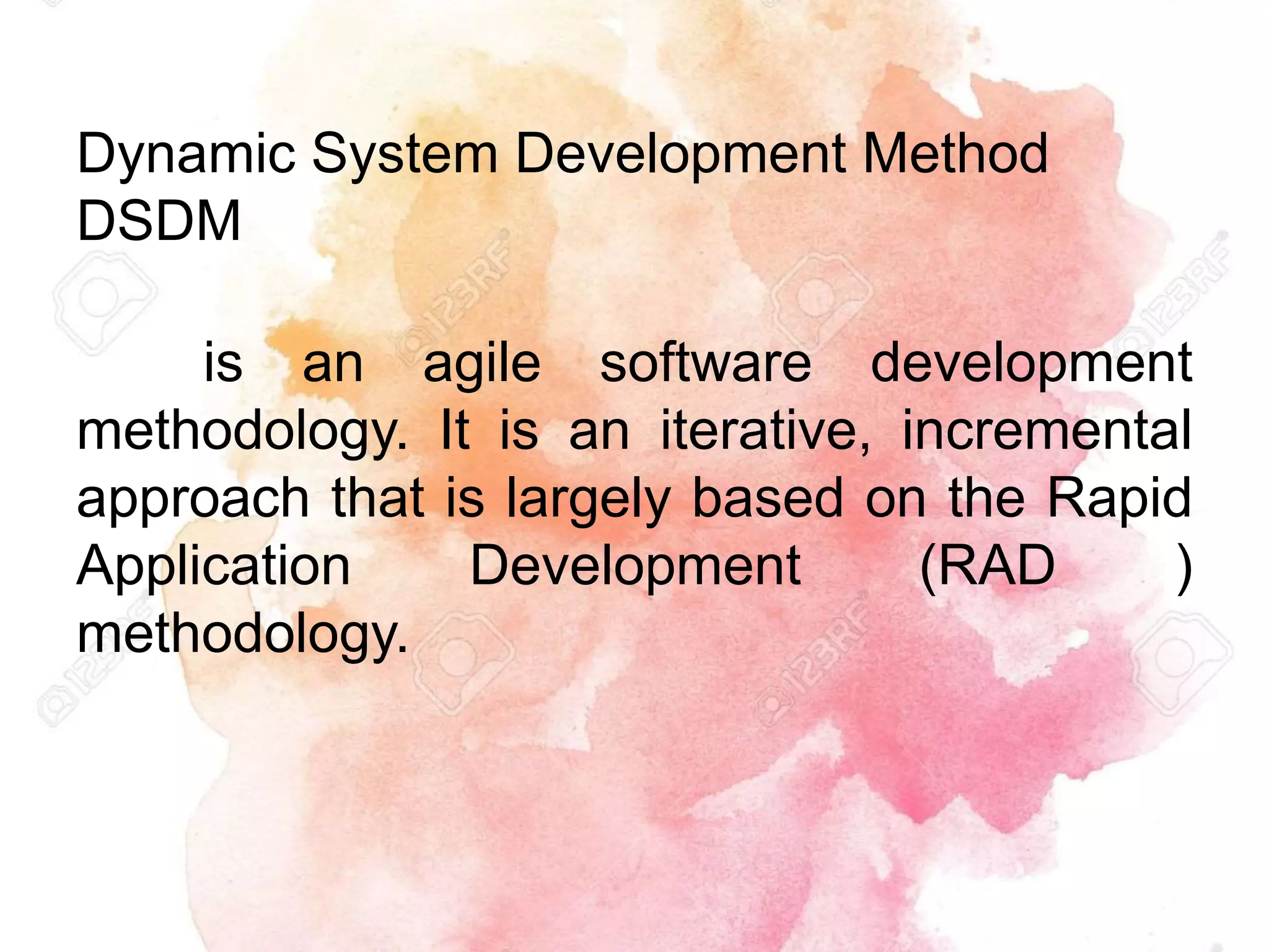 Dynamic System Development Method (DSDM) | PPTX