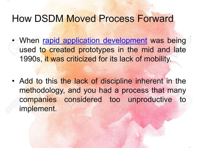 Dynamic System Development Method (DSDM) | PPTX | Computer Software and ...