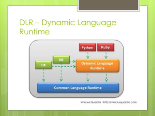 DLR – Dynamic Language Runtime Vinicius Quaiato - http://viniciusquaiato.com 