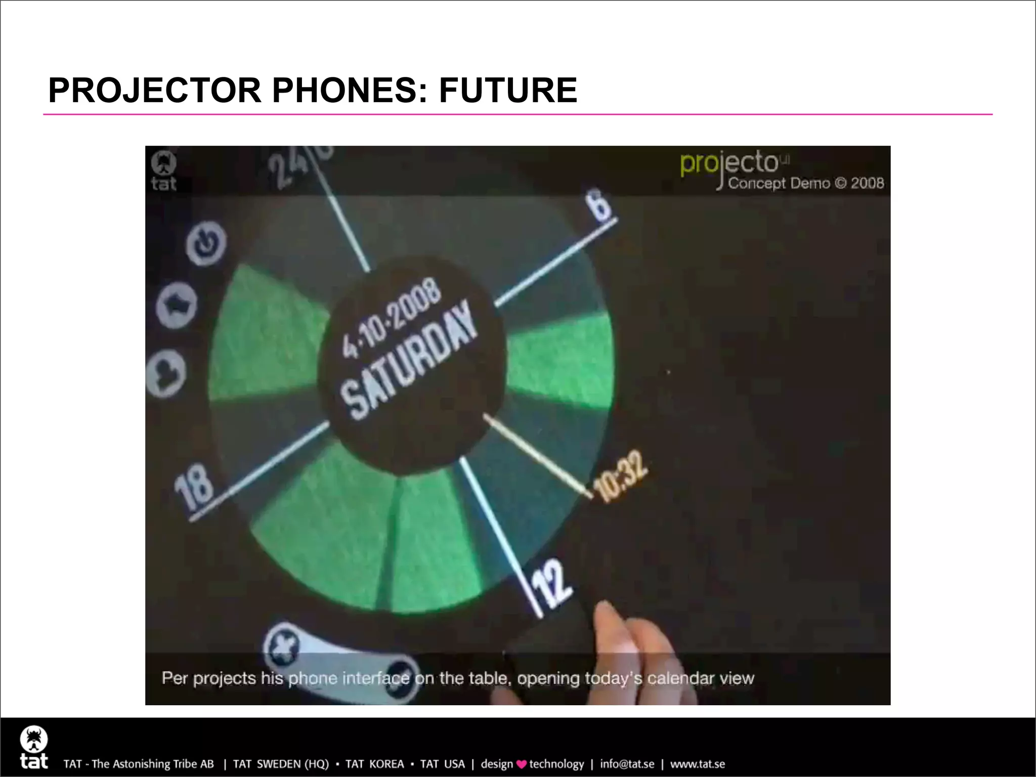 PROJECTOR PHONES: FUTURE
 