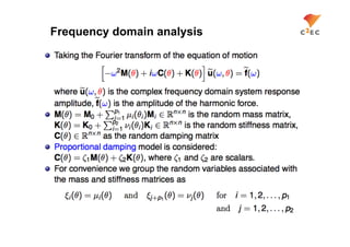 Frequency domain analysis
 