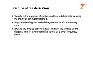 Outline of the derivation
 