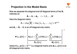 Projection in the Modal Basis
 