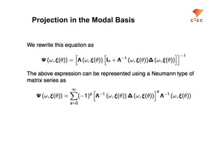 Projection in the Modal Basis
 