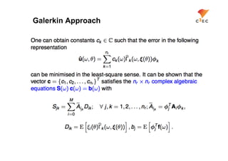 Galerkin Approach
 