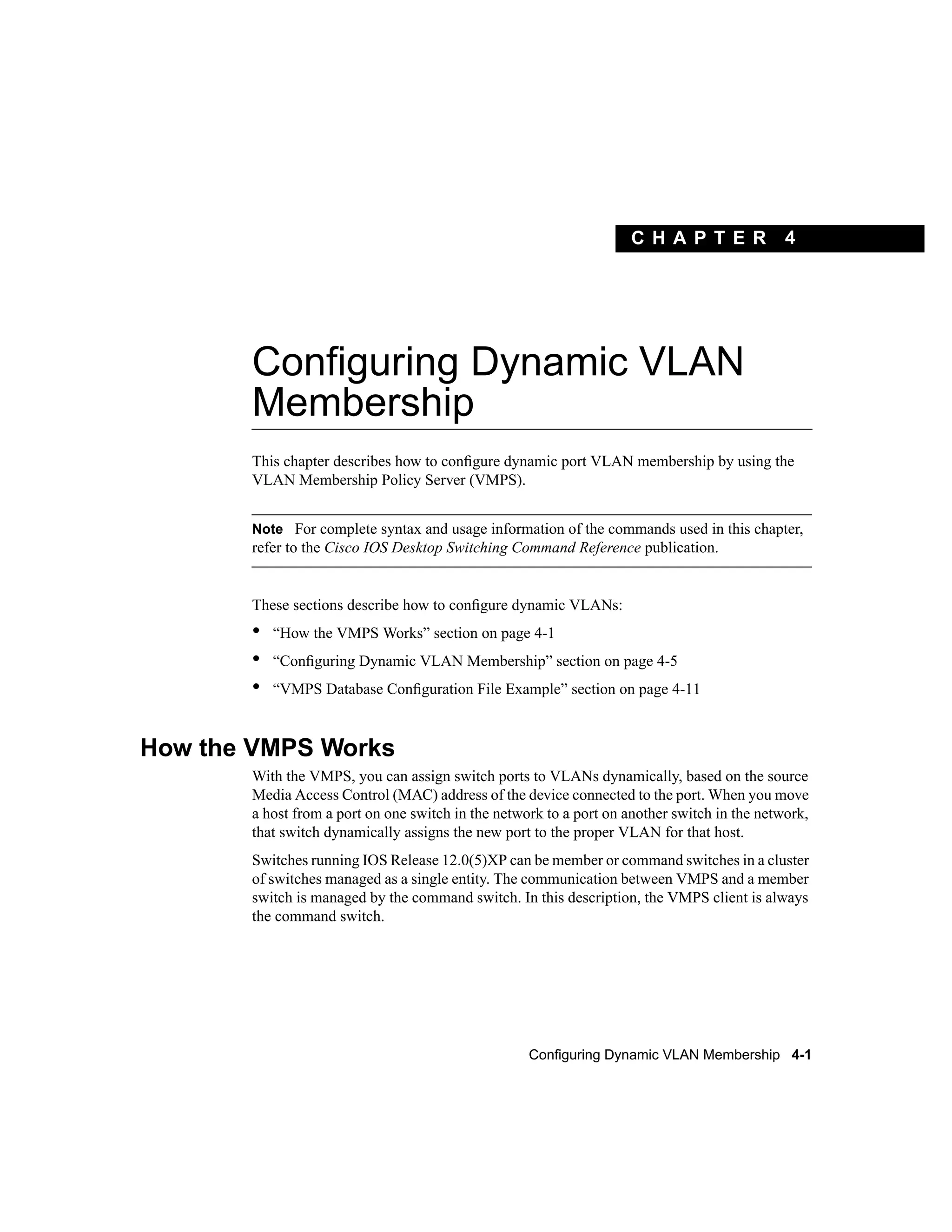 Dynamic vlan | PDF
