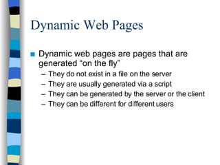 Dynamic Web | PPT