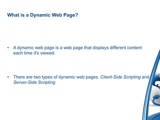 Dynamic web | PPT