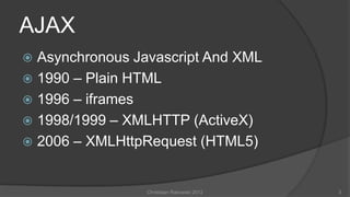 Dynamic webpages using AJAX & JSON | PPT
