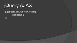 Dynamic webpages using AJAX & JSON | PPT