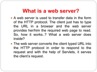 Dynamic web pages in java | PPT
