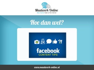 SEO & Facebook presentatie Dynamis Makelaars