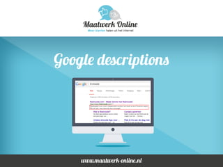 SEO & Facebook presentatie Dynamis Makelaars