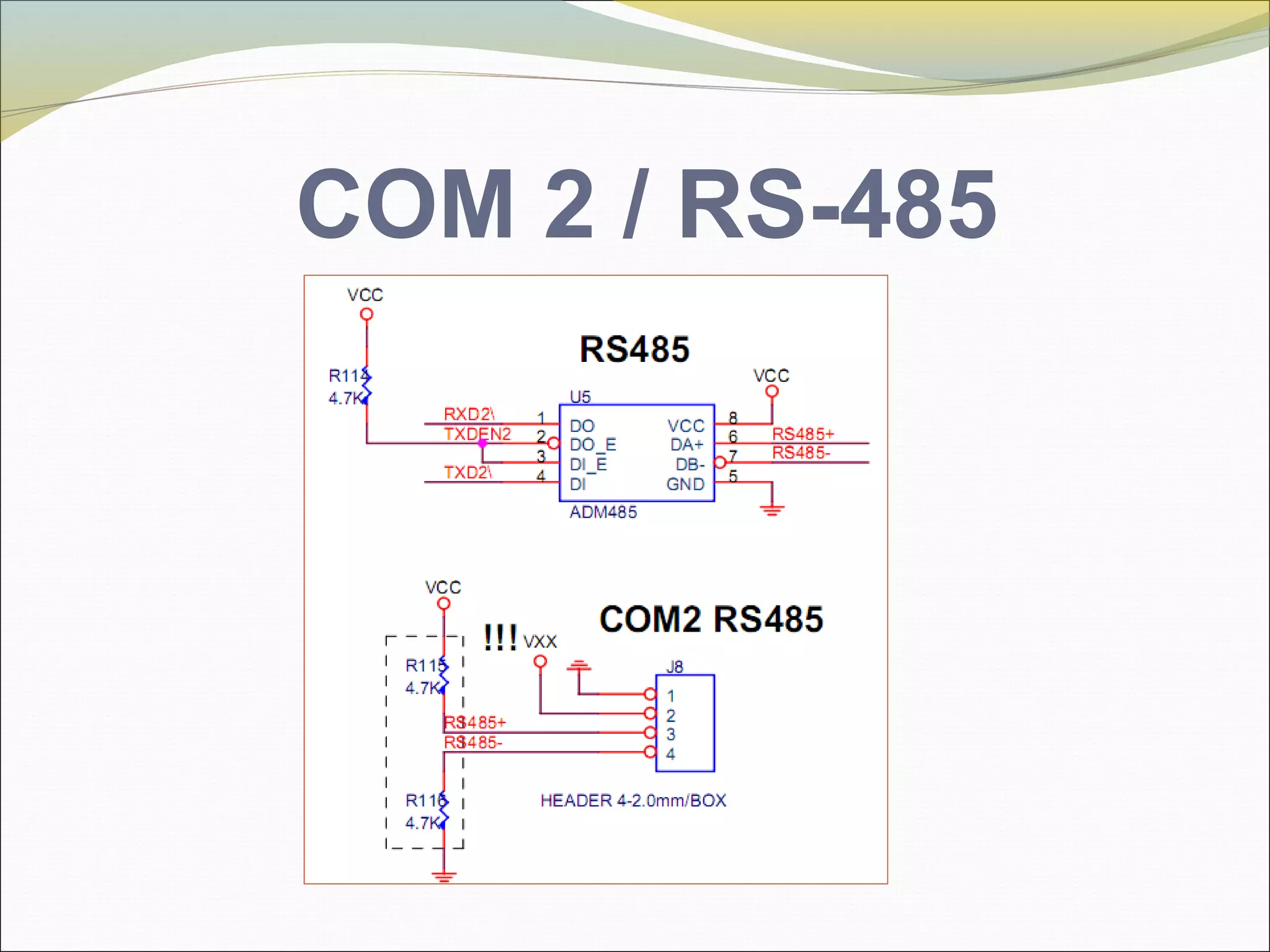 COM 2 / RS-485
 