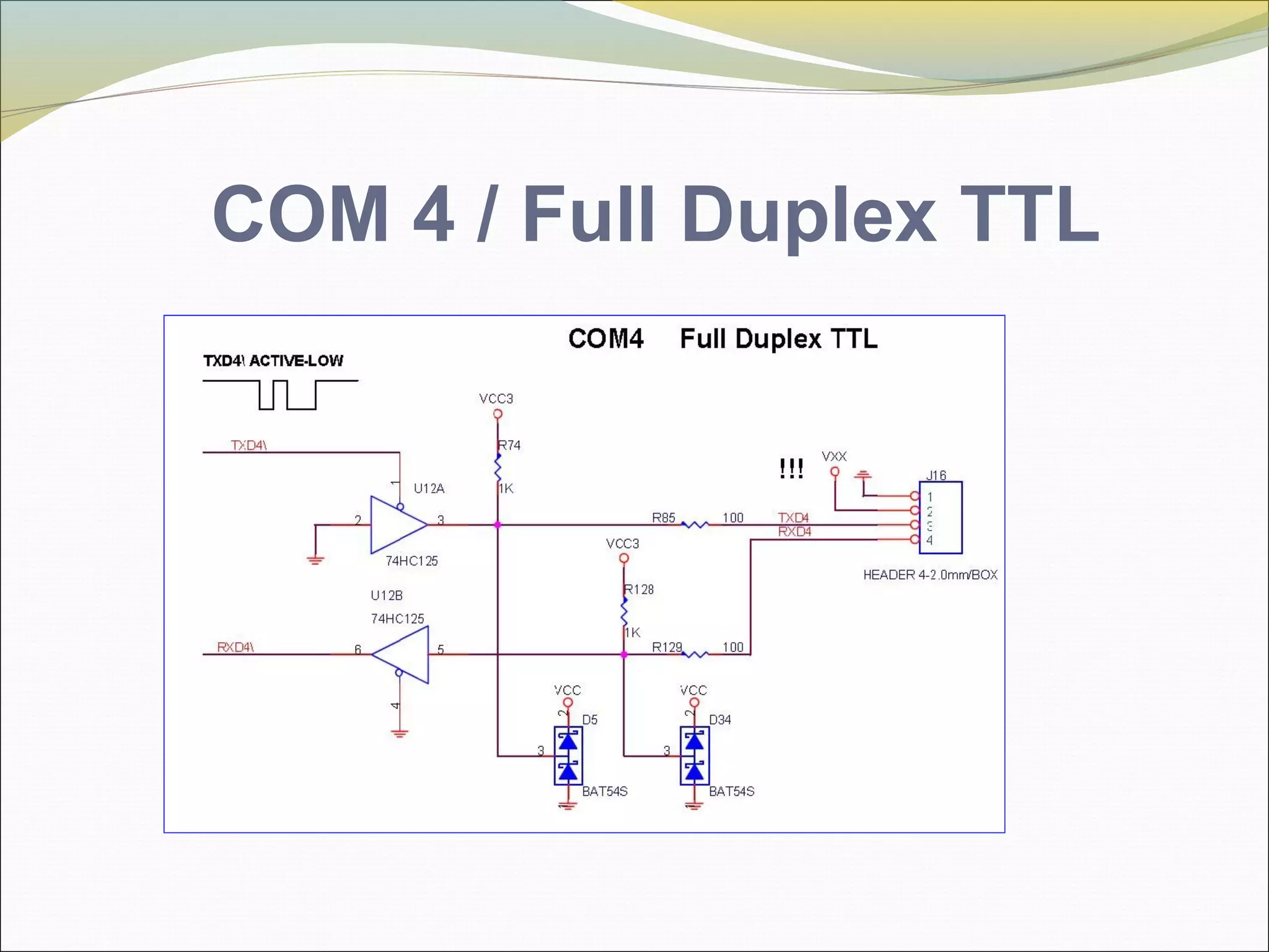 COM 4 / Full Duplex TTL
 