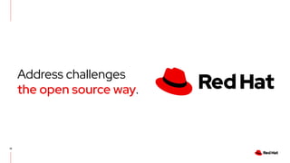18
Address challenges
the open source way.
 