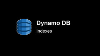 Dynamo DB
Indexes
 