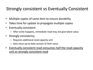 Dynamodb Presentation | PPTX