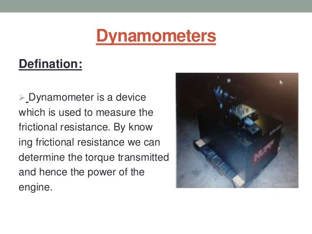 Dynamometers