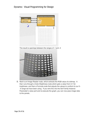 Dynamo visual programming for design | PDF