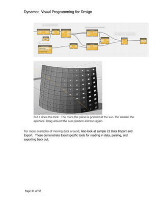 Dynamo visual programming for design | PDF