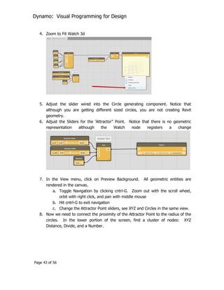 Dynamo visual programming for design | PDF
