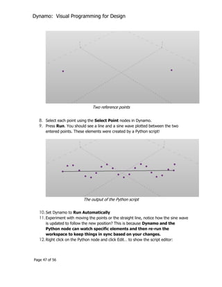 Dynamo visual programming for design | PDF