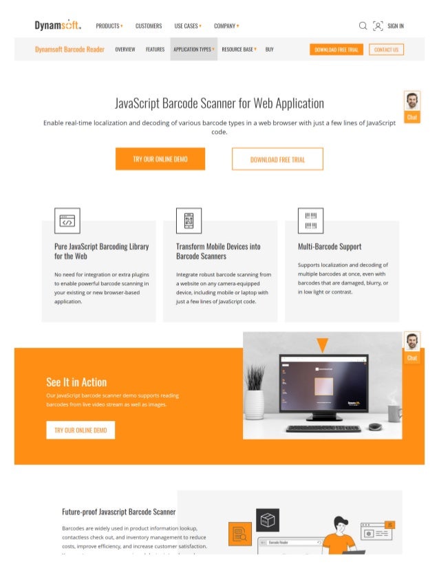 Best JavaScript Barcode Scanner for  Application
