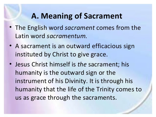 Dynarel lesson introduction to sacraments