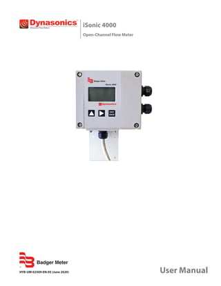 iSonic 4000
Open-Channel Flow Meter
HYB-UM-02509-EN-05 (June 2020) User Manual
 
