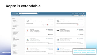 Performance Engineering Masterclass
Keptn is extendable
https://artifacthub.io/packages
/search?ts_query_web=Keptn
 