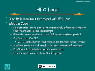 Entrenamiento sobre balanceo dinamico orientado a BSR | PPT