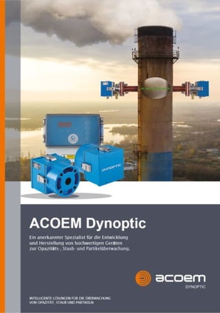 Dynoptic Systems - Snapshot Broschüre - Emissionsmessgeräte