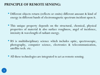 Remote Sensing Technology Satellite and Sensor Characteristics | PPT
