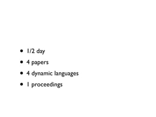 Introduction to DYROS'10 Workshop